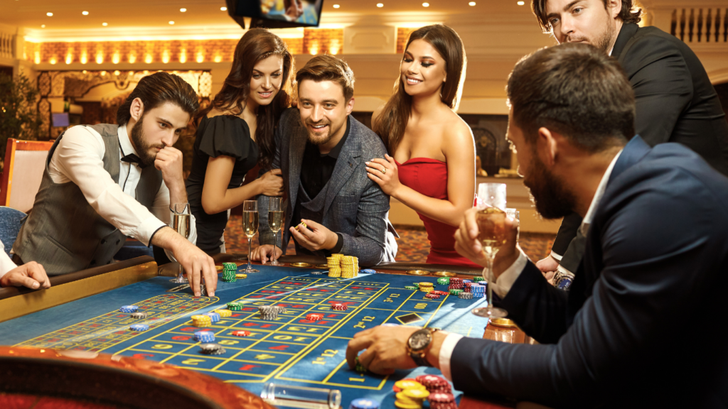 Gamblers in Casino