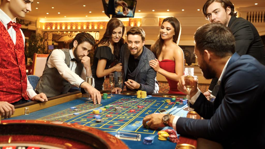 Gamblers in Casino