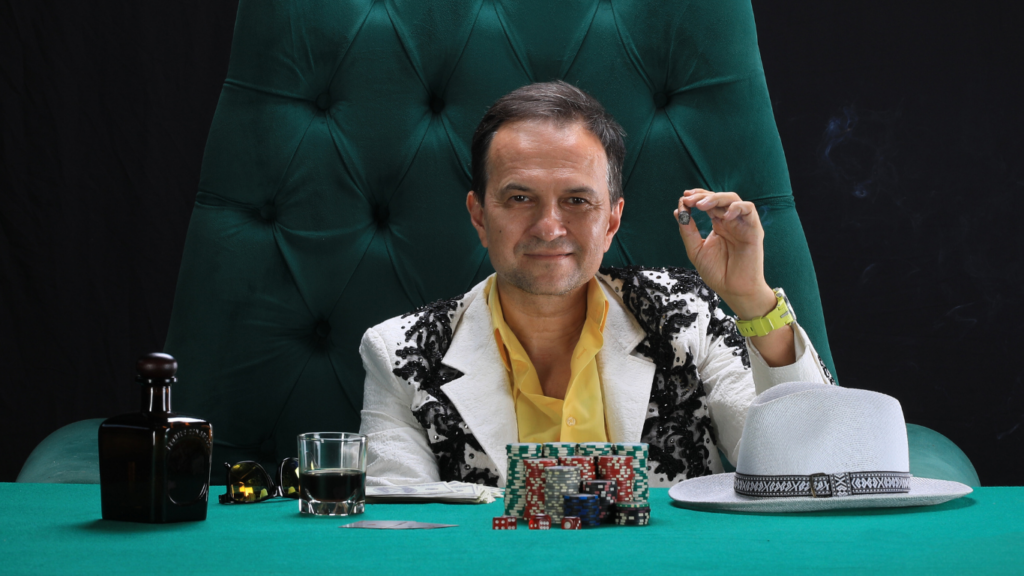 gambler in casino table