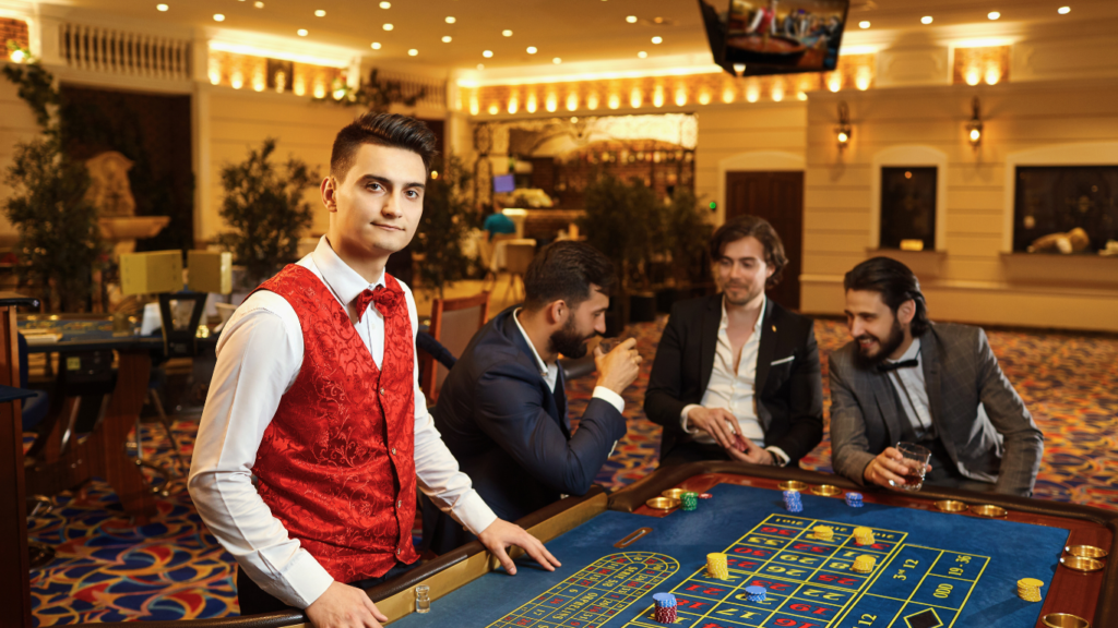 gamblers in casino