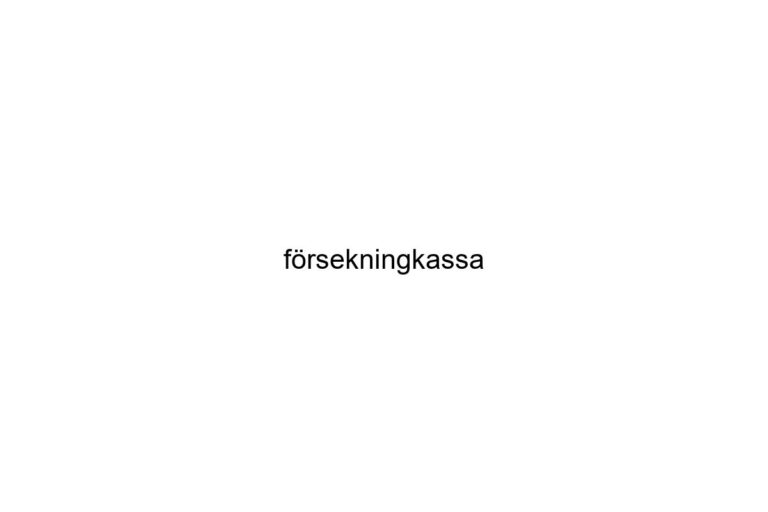 frsekningkassa