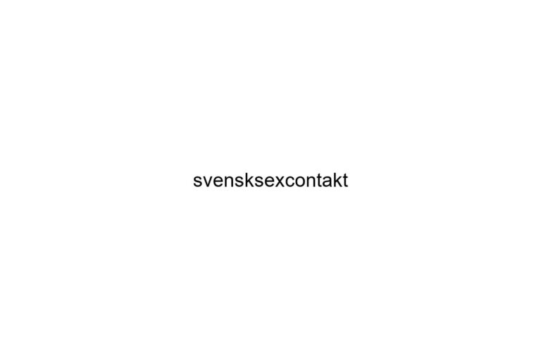 svensksexcontakt