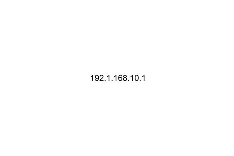 192 1 168 10 1