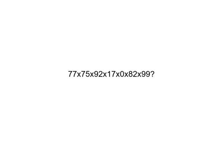 77x75x92x17x0x82x99