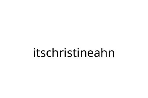 itschristineahn