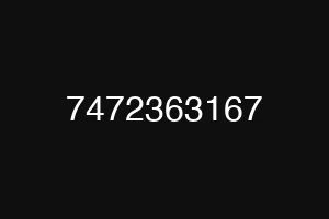 7472363167