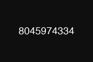 8045974334